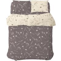 Постельное белье Home Line Васильки лиловые на светлом/темно-лиловый, бязь, п Фото