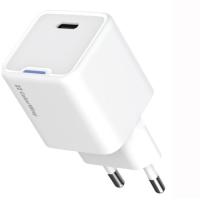 Зарядний пристрій ColorWay C101C GaN Mini 20W PD PPS USB-C white Фото