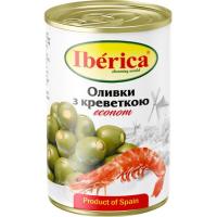 Овощная консервация Iberica Оливки фаршированные креветками 280 г Фото