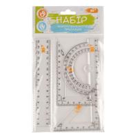 Линейка Yes набор линейка 15 см (4 предмета) Фото