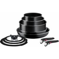 Набір посуду Tefal Ingenio Easy Cook & Clean 10 предметів чорний Фото