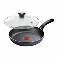 Сковорода Tefal So'' Light 26 см, алюміній, бакеліт, скло, чорний Фото
