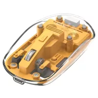 Мишка XO M12 Wireless Transparent/Yellow Фото