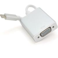 Переходник Voltronic USB-C M to VGA F 0.1m 4K/2K silver Фото