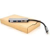 Концентратор VEGGIEG USB-C 4-in-1 USB-C + 2xUSB 3.0 + HDMI 0.1m silver Фото