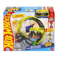 Автотрек Hot Wheels City Спиральная атака Змеи Фото