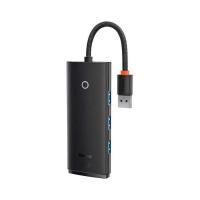 Концентратор Baseus USB 3.0 to 4xUSB 3.0 0.25m black Фото