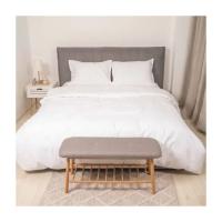 Постельное белье Tiare White Сатин Страйп Цветной двуспальный Фото