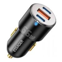 Зарядное устройство Essager 2xUSB-C 66W + 1xUSB black Фото