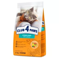 Сухий корм для кішок Club 4 Paws Преміум Sterilised з лососем 2 кг Фото