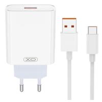Зарядное устройство XO USB 120W + cable USB to USB-C white Фото