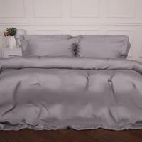 Постельное белье MirSon Tencel №06 Gray 200x220 Евро Фото