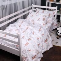 Постельное белье MirSon 010 Teddy ballons Фланель 200x220 Евро Фото