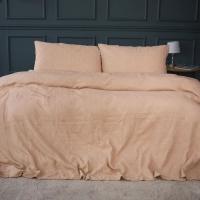 Постельное белье MirSon №20-01 Waffle Bej 200х220 Евро Фото