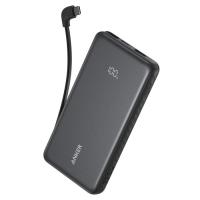 Батарея універсальна Anker 10000mAh, 22.5W, Built-In USB-C Cable, black Фото