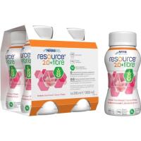 Энтеральное питание Nestle Resource 2.0+Fibre со вкусом клубники 4 шт по 200 Фото