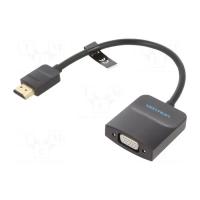Переходник Vention HDMI M to VGA F 0.15m black Фото