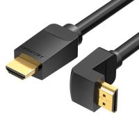 Кабель мультимедийный Vention HDMI M to HDMI M 1.0m 4K60Hz 90° corner black Фото