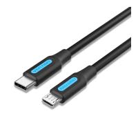 Дата кабель Vention USB-C to Micro 5P 1.5m 2A black Фото