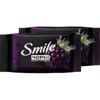Вологі серветки Smile Чорні з ароматом ожини 50 шт. Фото