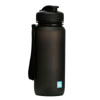 Пляшка для води Line Art Flores 650 мл чорний Фото