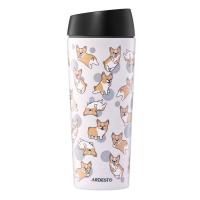 Термокружка Ardesto Coffee Time Animals Corgi 450мл, нержавіюча сталь, Фото