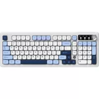 Клавіатура Ajazz AF98 Plus Wireless/Bluetooth/USB UA White/Blue Фото