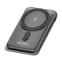 Батарея універсальна Vention Magnetic Wireless 10000mAh 20W PD USB-C In/Out, QI Фото