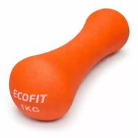 Гантель Ecofit MD2026 з неопреновим покриттям 1 кг Фото