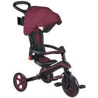 Детский велосипед Globber Explorer trike Foldable 4 в 1, бордовий Фото