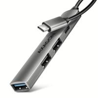 Концентратор AXAGON USB-C to 1xUSB-A 5Gbps + 2xUSB-A 480Mbps + 1xUSB-C Фото