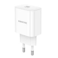 Зарядний пристрій BOROFONE 1xUSB-C PD20W BA81A white Фото