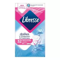 Щоденні прокладки Libresse Dailies Protect Regular Liners 32 шт. Фото