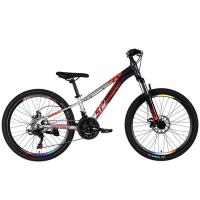 Велосипед Space 24" PHAETON DD FR рама-11" AL 2026 сіро-сріблястий Фото