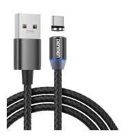 Дата кабель Denmen USB 2.0 AM to USB-C magnetic black Фото