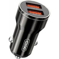 Зарядний пристрій XO 2xUSB 12W black Фото