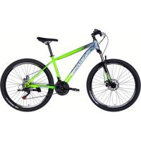 Велосипед Space 27.5" MARS DD FR рама-17" ST 2026 зелено-сріблясти Фото