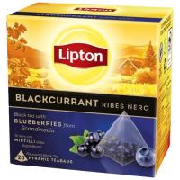 Чай Lipton зі смаком чорної смородини 20 пакетиків Фото