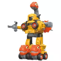 Конструктор Otamanko Машинка-конструктор Трансформер Динозавр 5 в 1 Жел Фото