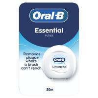 Зубна нитка Oral-B Essential Floss Невощена 50 м Фото