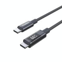 Дата кабель Choetech USB-C to USB-C 1.2m PD60W digital display nylon gr Фото