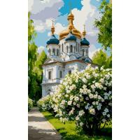 Картина по номерам Santi Храм навесні 30х50 см Фото