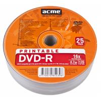 Диск DVD ACME 4.7Gb 16x Cake box 25шт Printable Фото