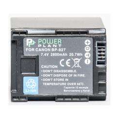 Аккумулятор к фото/видео PowerPlant Canon BP-827 Chip Фото 1
