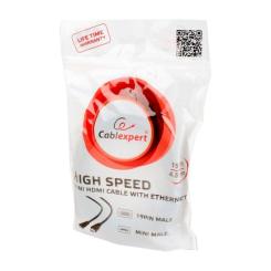 Кабель мультимедийный Cablexpert HDMI M to HDMI mini M 3.0m Фото 1