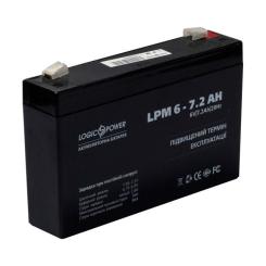 Батарея к ИБП LogicPower LPM 6В 7.2 Ач Фото 2