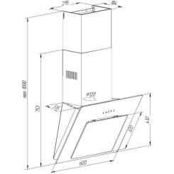 Вытяжка кухонная Pyramida NR 60 S BL Фото 8