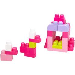 Конструктор Mega Bloks розовый в мешке 60 деталей Фото 6
