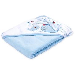 Полотенце для купания детское Luvable Friends с капюшоном для мальчиков Фото