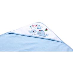 Полотенце для купания детское Luvable Friends с капюшоном для мальчиков Фото 1